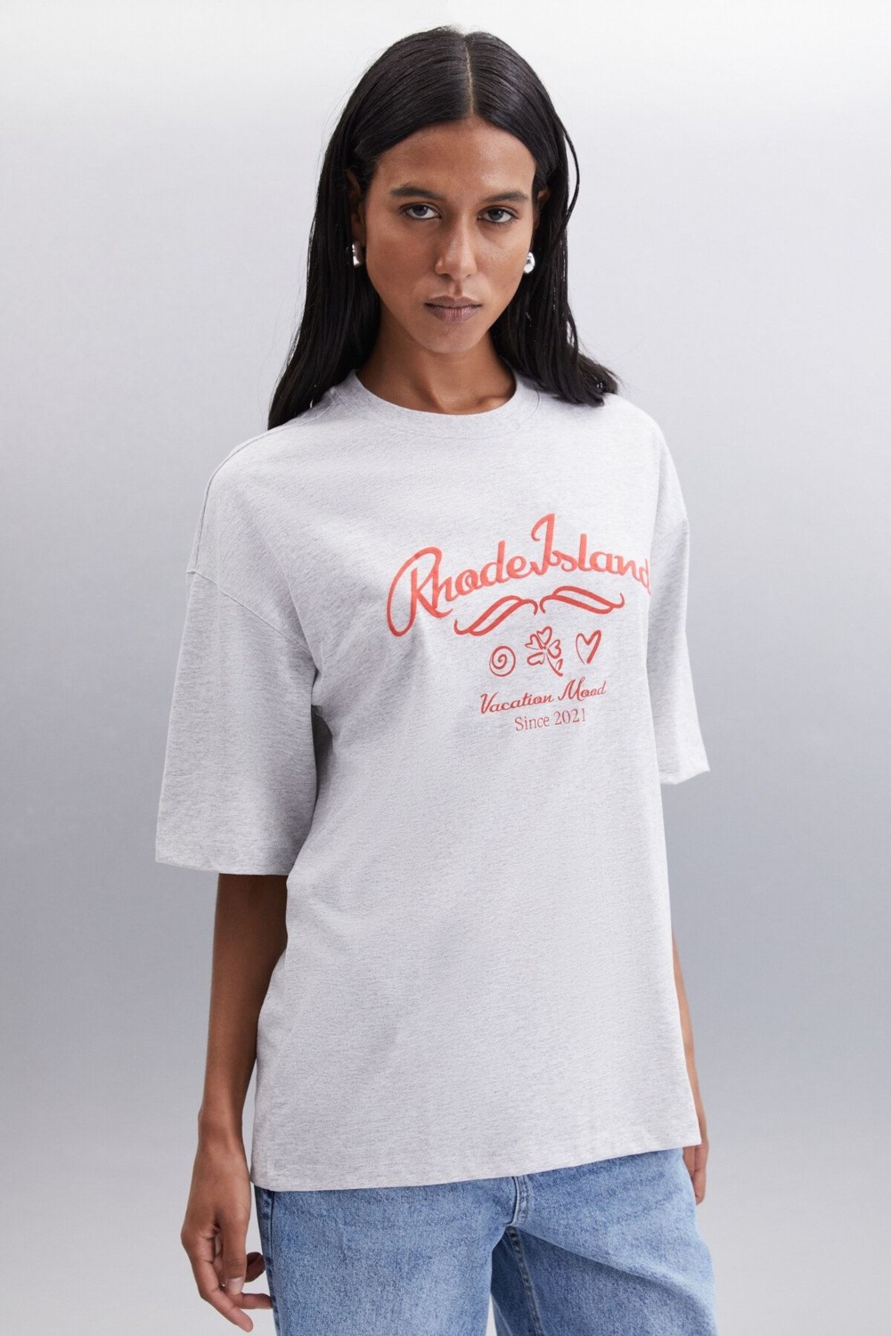 Grimelange Enyger 100% Pamuk Kadın Grimelanj T-shirt görsel 3
