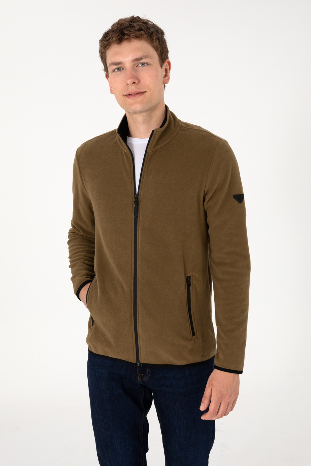 U.S. Polo Assn. Erkek Siyah Basic Polar Hırka 50298066-VR046