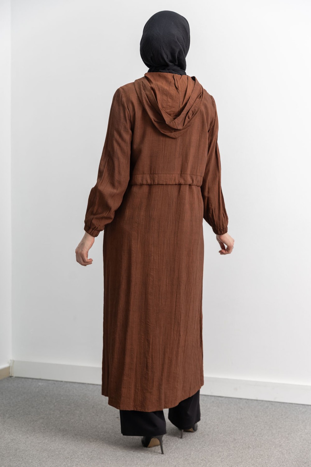 Letafet 9002 Ferace - Kahve görsel 6