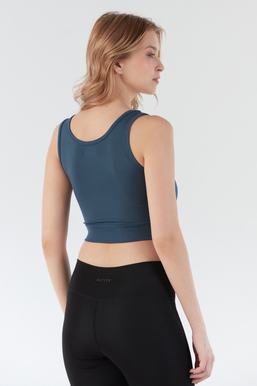 FullaModa Basic U Yaka Crop Body görsel 4