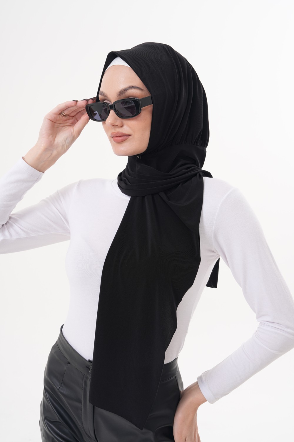 Ritagarcia Çıtçıtlı Büzgülü Tesettür Şal