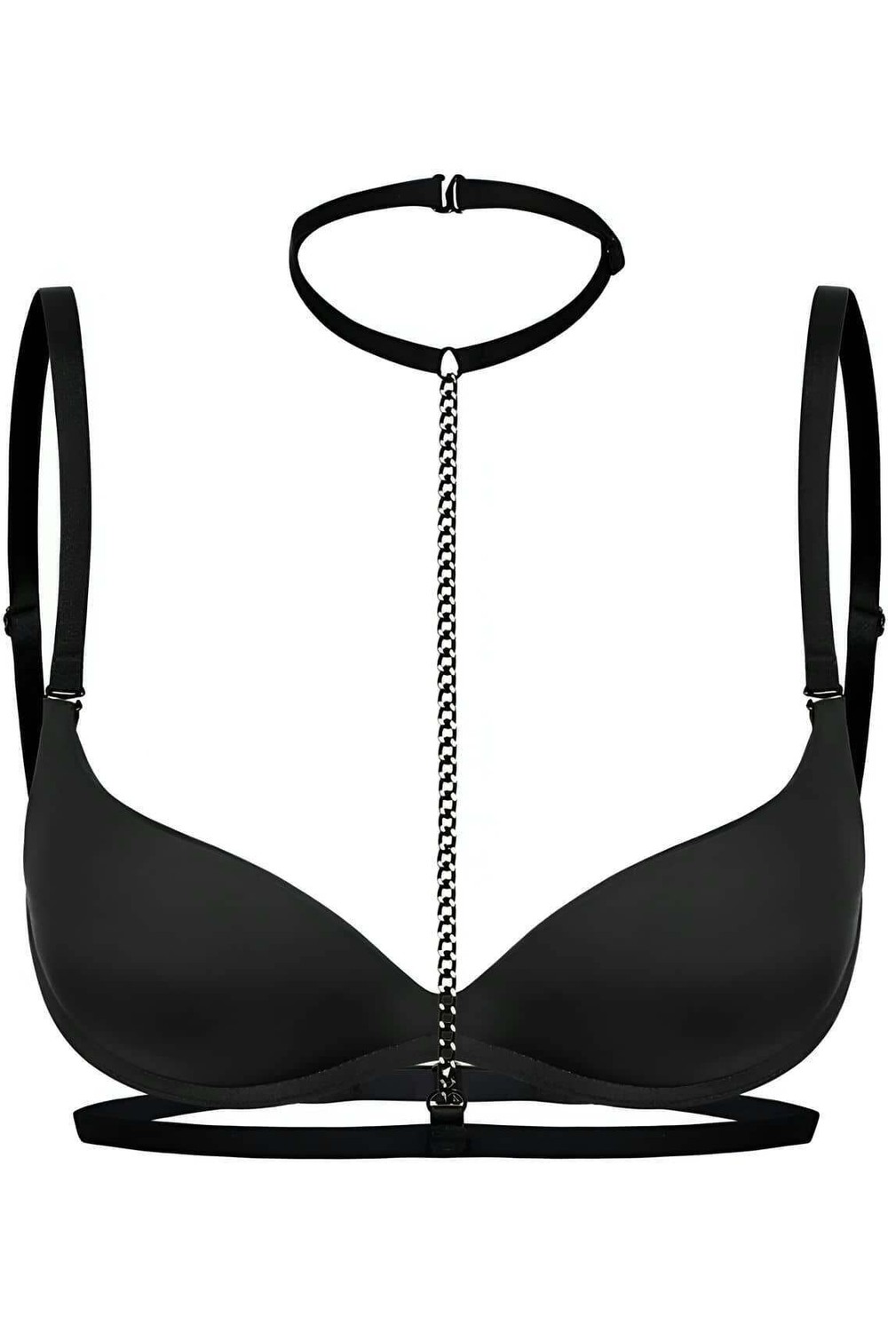 Cenen Boyun Bel Arası Zincirli Seksi Choker - BRF48 görsel 6