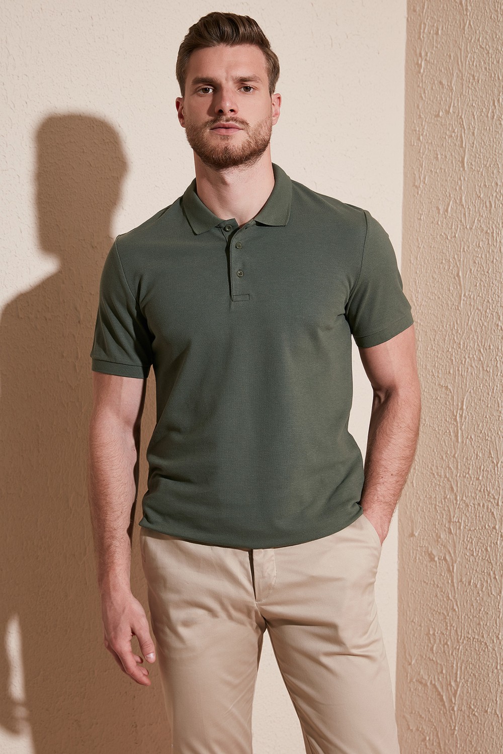 Buratti Pamuklu Regular Fit Düğmeli Polo Yaka 3'lü Paket T Shirt Erkek T Shirt 5902127S3 görsel 3