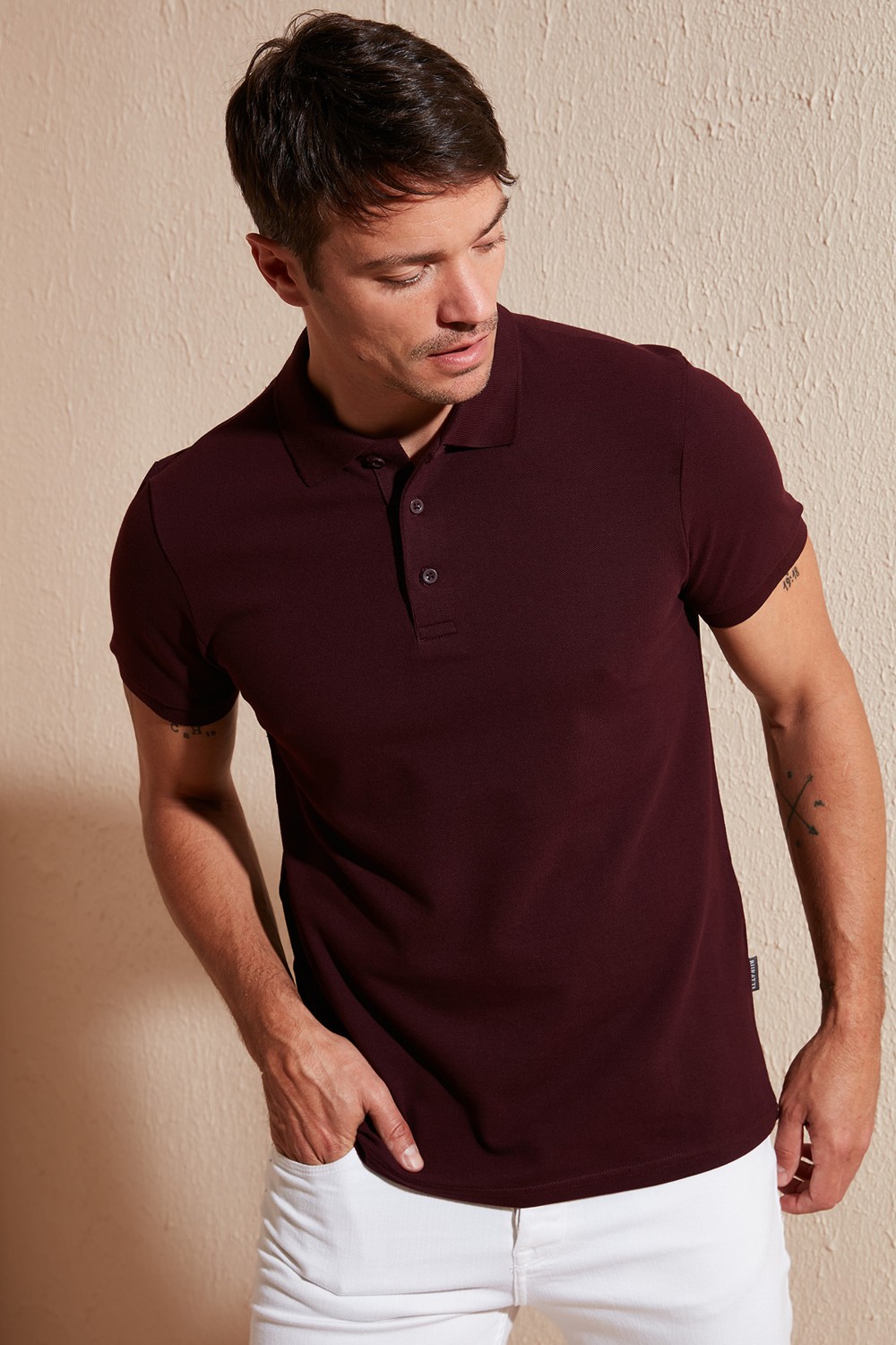 Buratti Pamuklu Regular Fit Düğmeli Polo Yaka 3'lü Paket T Shirt Erkek T Shirt 5902127S3 görsel 4