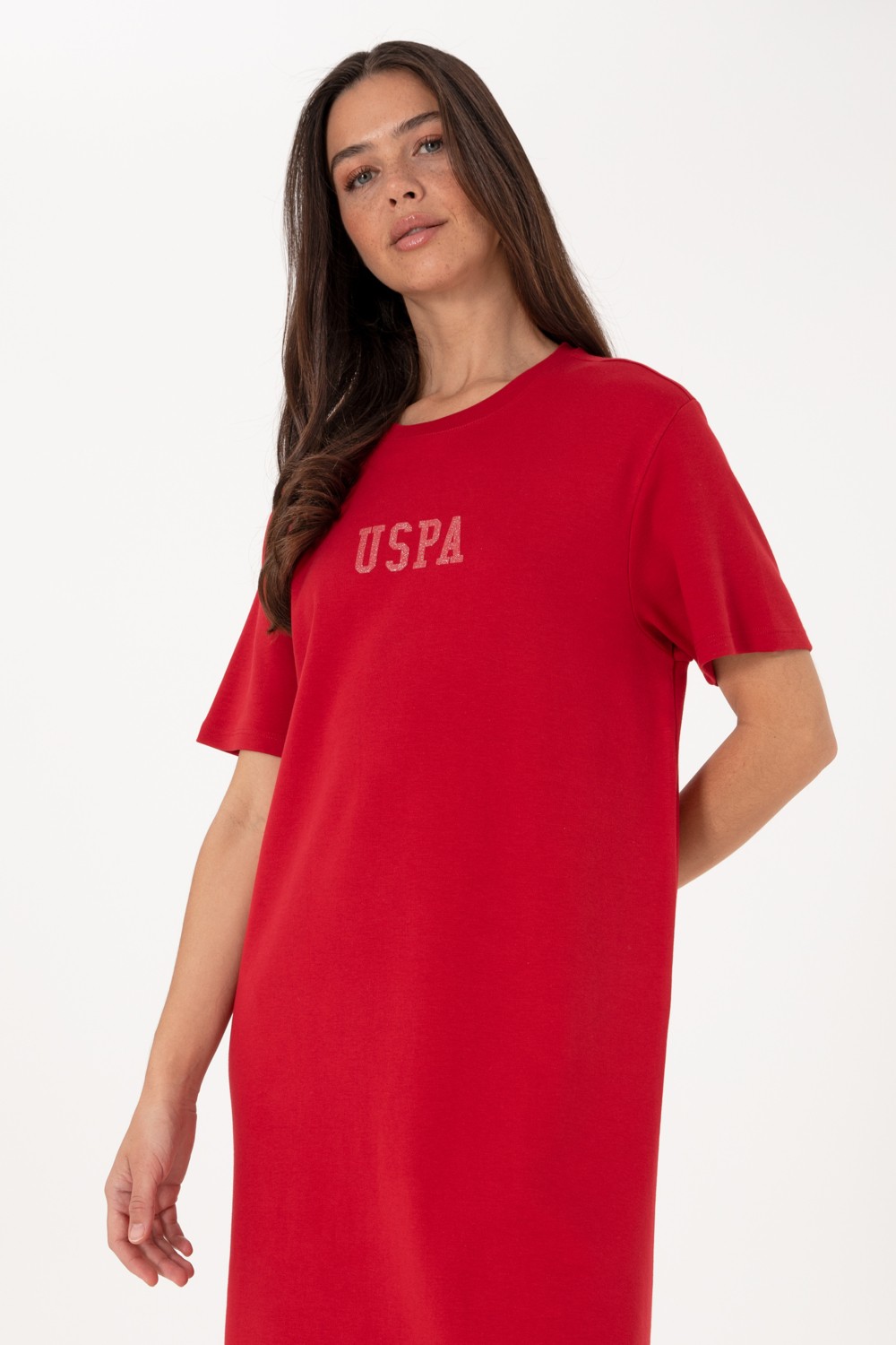 U.S. Polo Assn. Kadın Lacivert Bisiklet Yaka Mini Boy Örme Elbise 50306431-VR033 görsel 2
