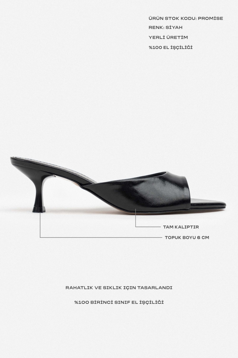 Nişantaşı Shoes Promise Bej Raşel Rustik Desenli Sivri Burun Kadın Ince Topuklu Terlik görsel 5