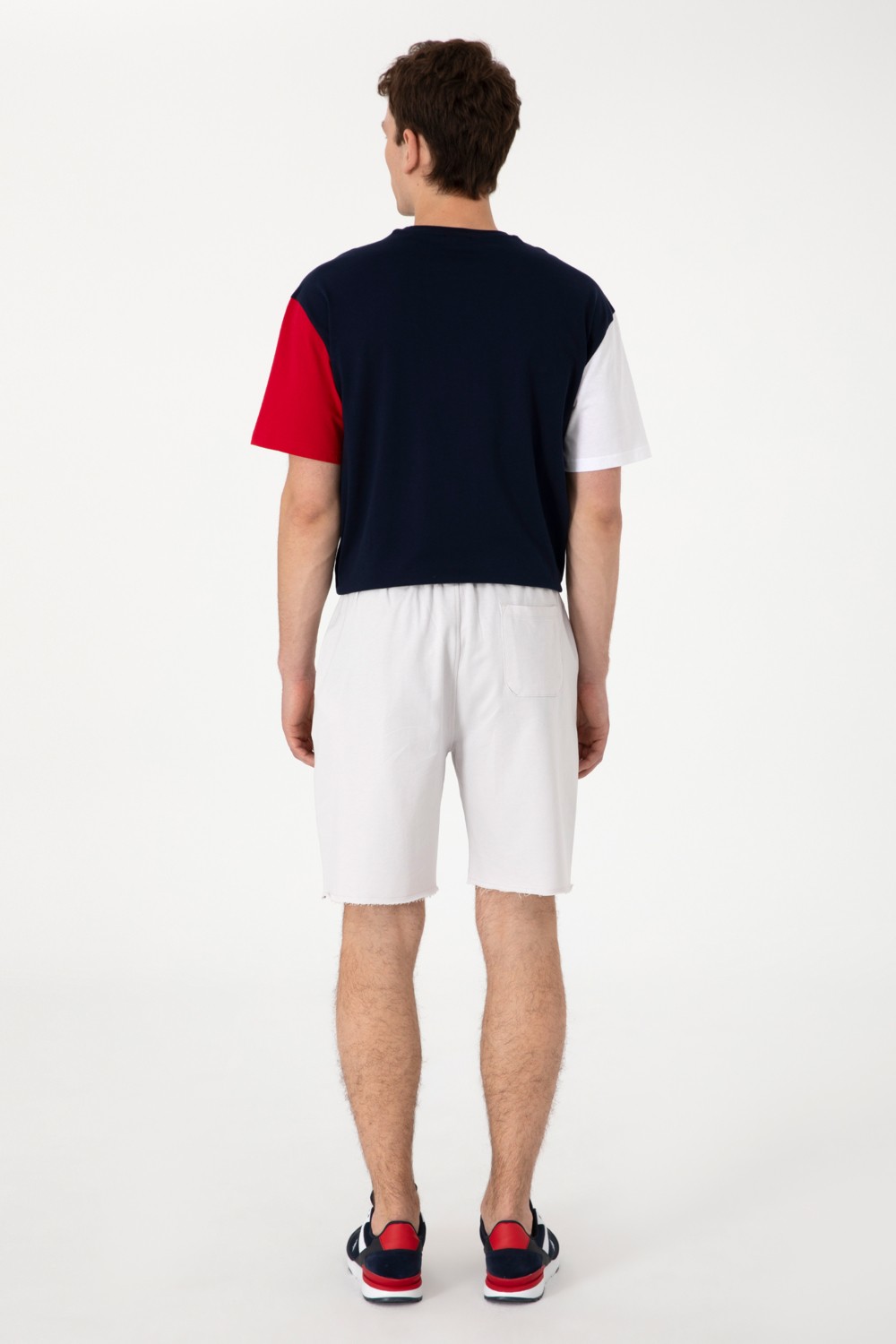 U.S. Polo Assn. Erkek Açık Gri Örme Şort 50307289-VR001 görsel 4