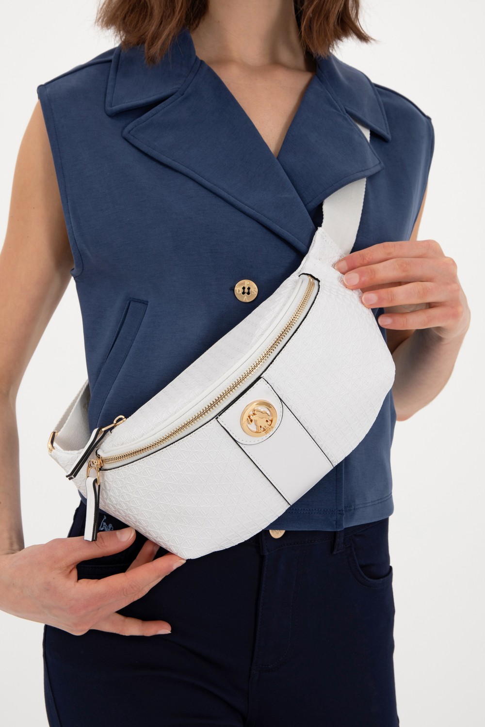 U.S. Polo Assn. Kadın Siyah Bel Çantası 50293695-VR046 görsel 2