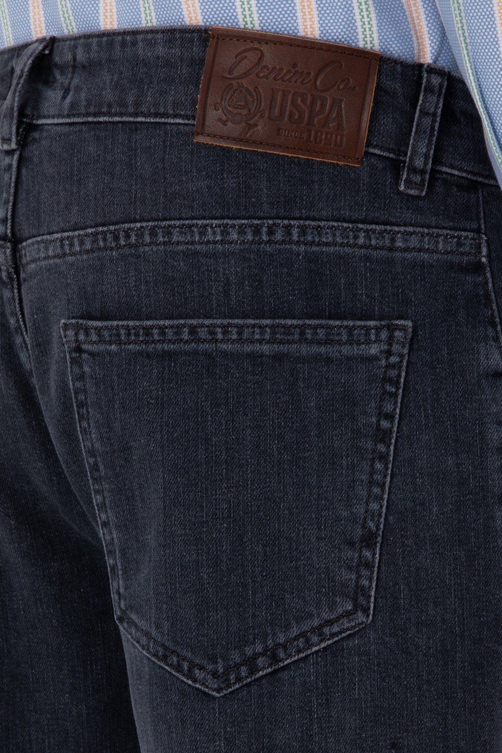U.S. Polo Assn. Erkek Gri Jean Pantolon 50304422-DN0025 görsel 6