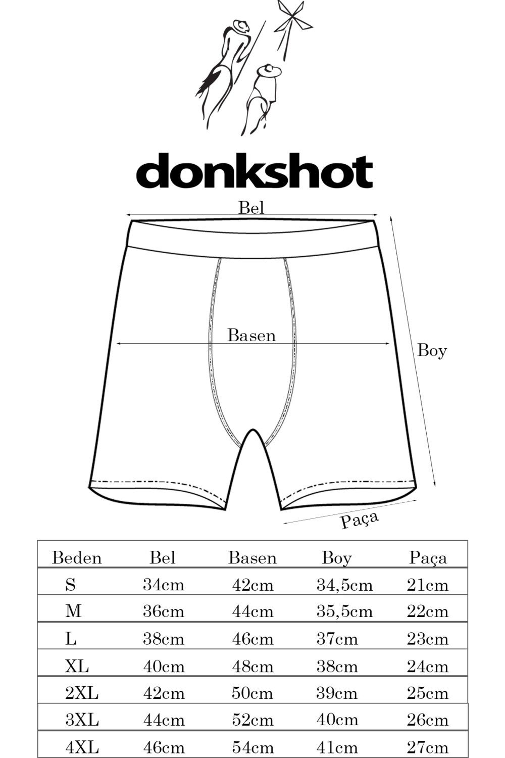 Donkshot 3 Adet Uzun Likralı Erkek Boxer 1004 görsel 7