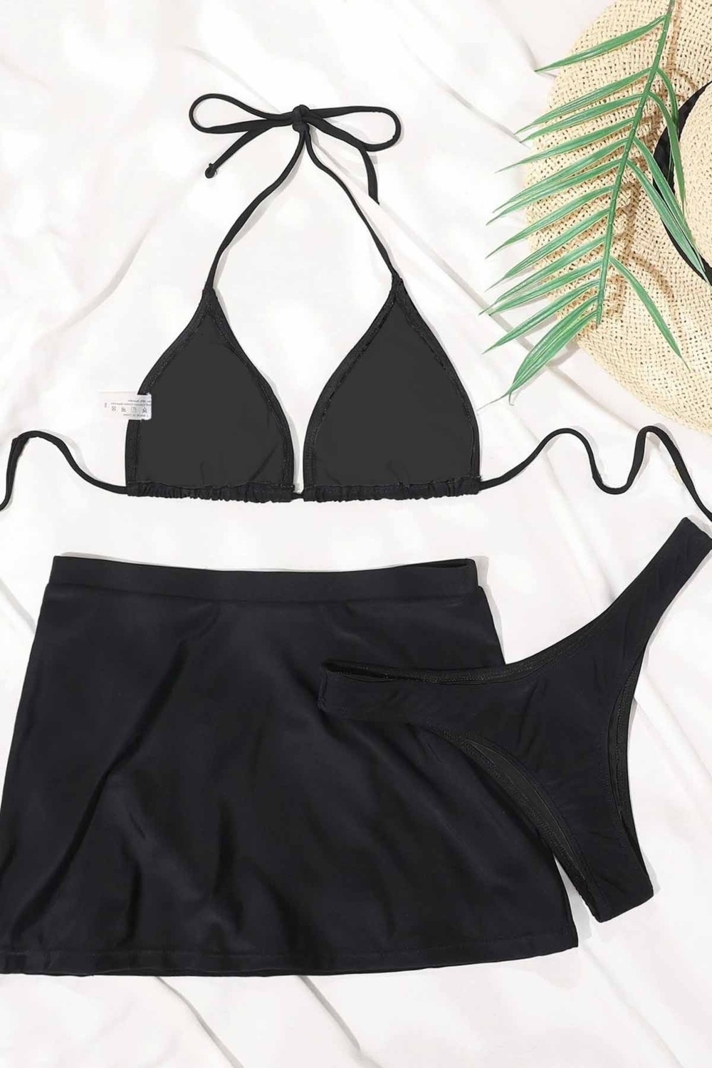 Angelsin Deniz Etekli 3 Lü Bikini Takım (Çıkartılabilir Kaplı) görsel 2