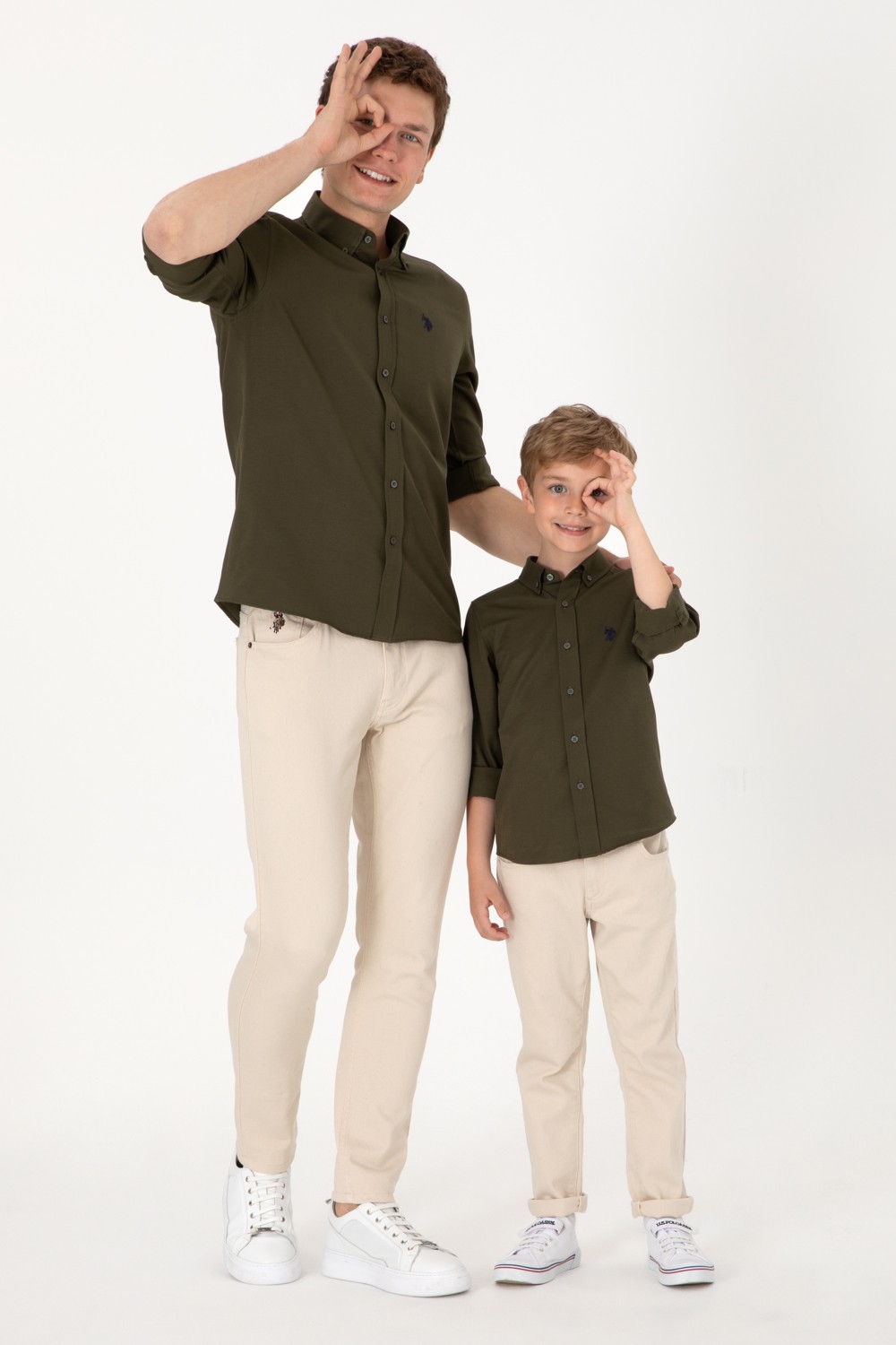 U.S. Polo Assn. Erkek Beyaz Gömlek Basic 50306338-VR013