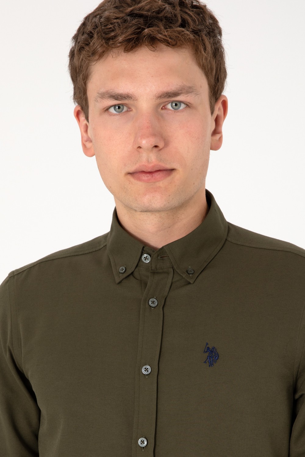 U.S. Polo Assn. Erkek Beyaz Gömlek Basic 50306338-VR013 görsel 4