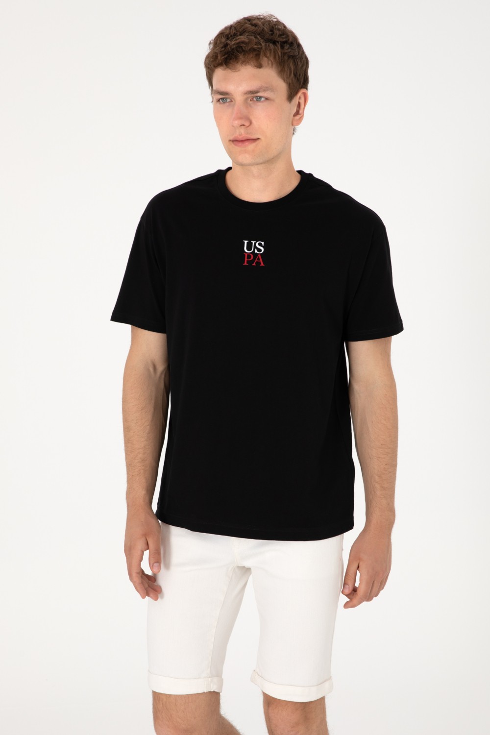 U.S. Polo Assn. Erkek Comfort Fit Bisiklet Yaka Lacivert Tişört 50306450-VR033