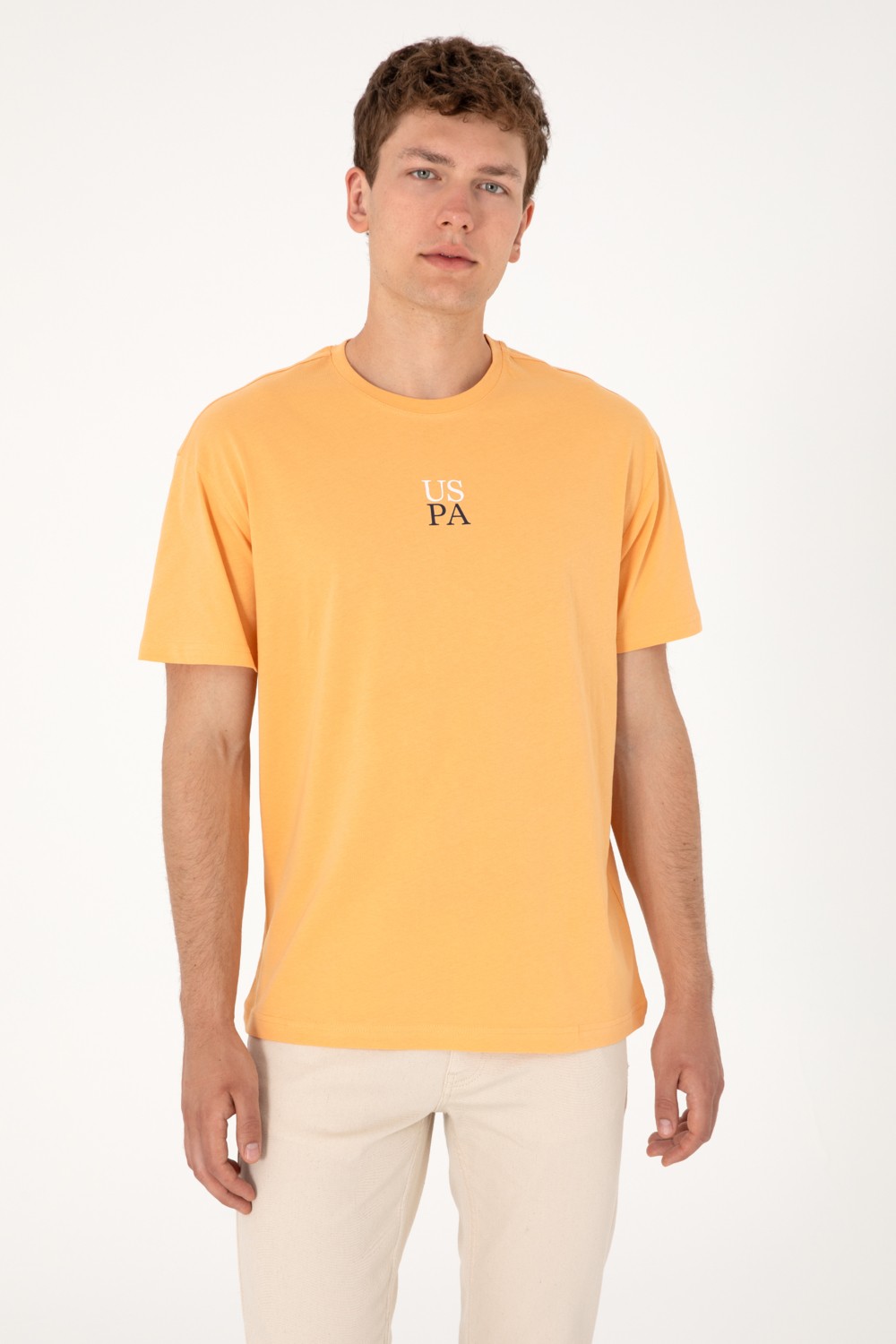 U.S. Polo Assn. Erkek Comfort Fit Bisiklet Yaka Lacivert Tişört 50306450-VR033