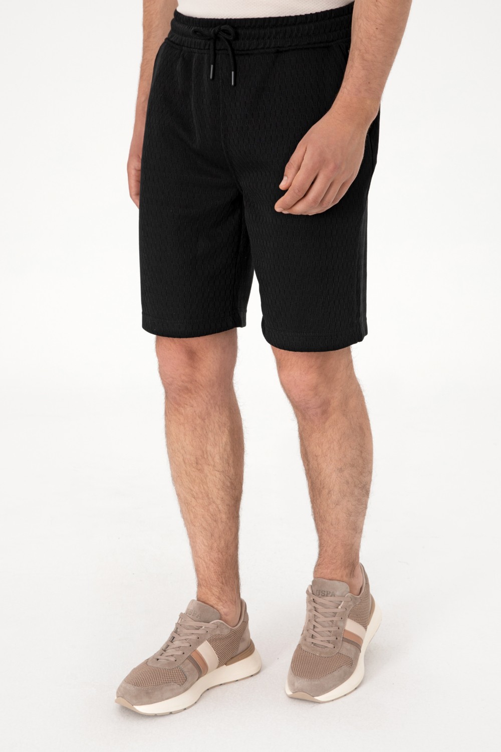 U.S. Polo Assn. Erkek Koyu Gri Örme Şort 50308794-VR080 görsel 2