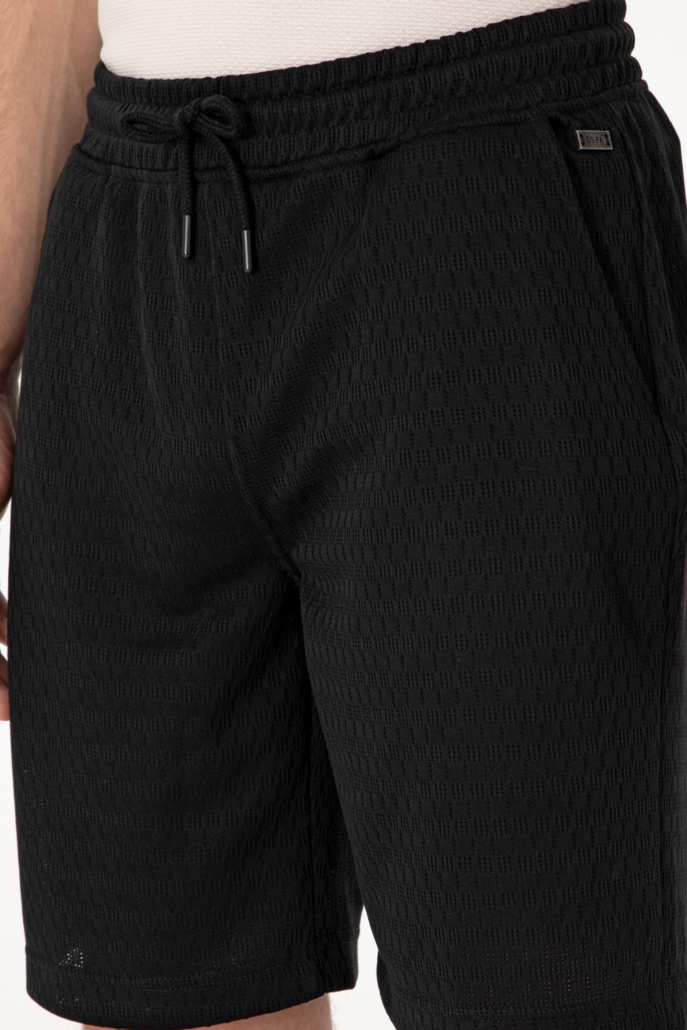 U.S. Polo Assn. Erkek Koyu Gri Örme Şort 50308794-VR080 görsel 5