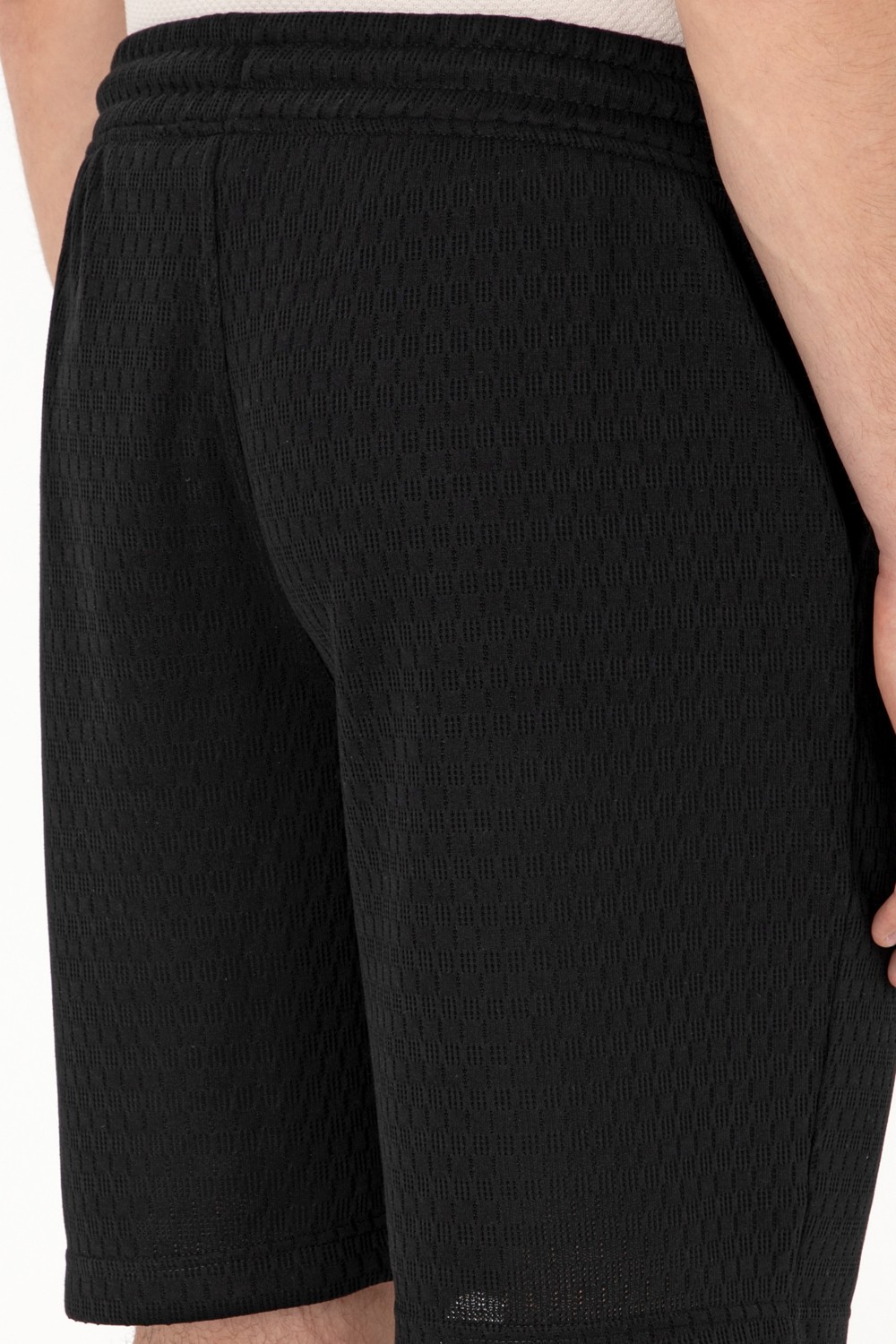 U.S. Polo Assn. Erkek Koyu Gri Örme Şort 50308794-VR080 görsel 6