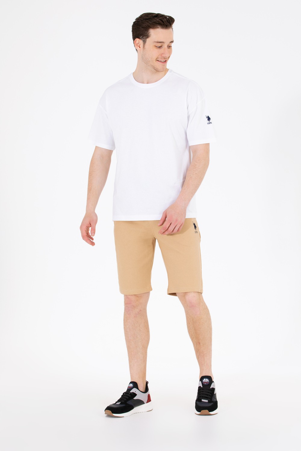 U.S. Polo Assn. Erkek Camel Örme Şort 50263258-VR015 görsel 8