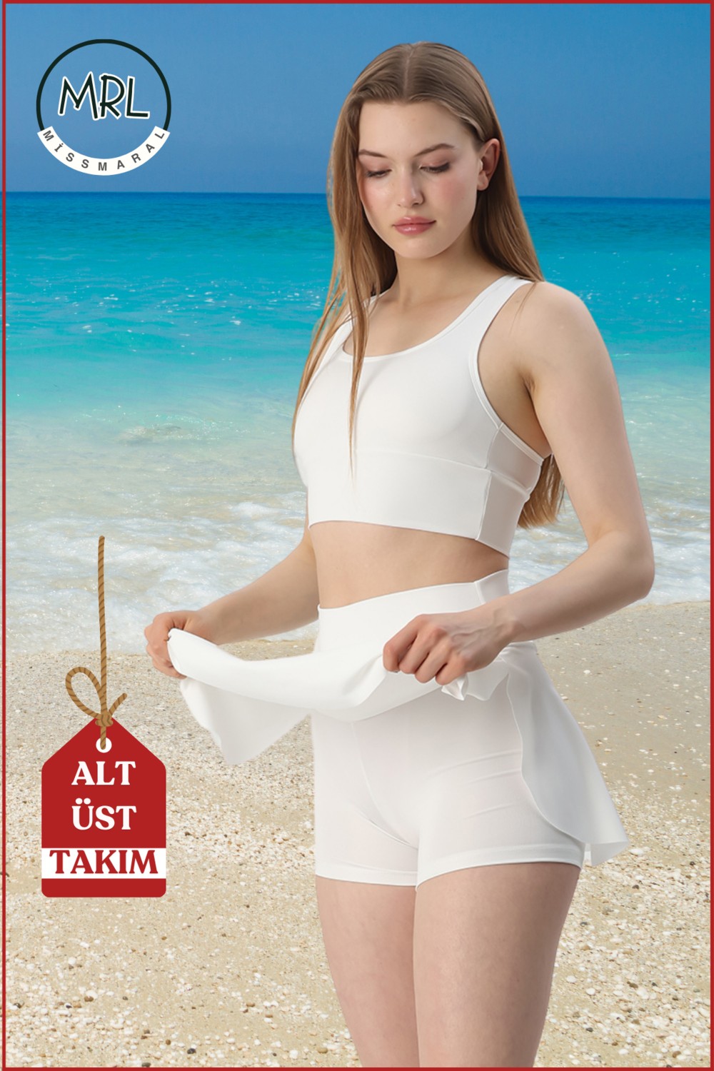 Miss Maral Kadın Siyah Alt-Üst Takım Şort & Crop Denizde Havuzda Sporda Casual / Günlük Kullanım TK3107 görsel 6