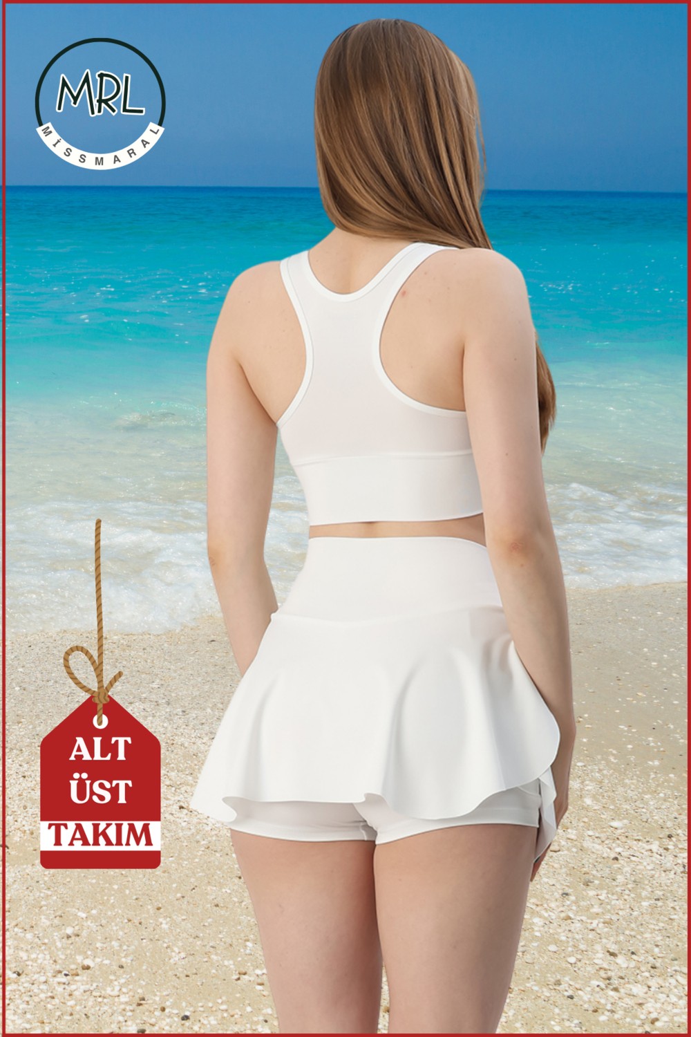 Miss Maral Kadın Siyah Alt-Üst Takım Şort & Crop Denizde Havuzda Sporda Casual / Günlük Kullanım TK3107 görsel 7