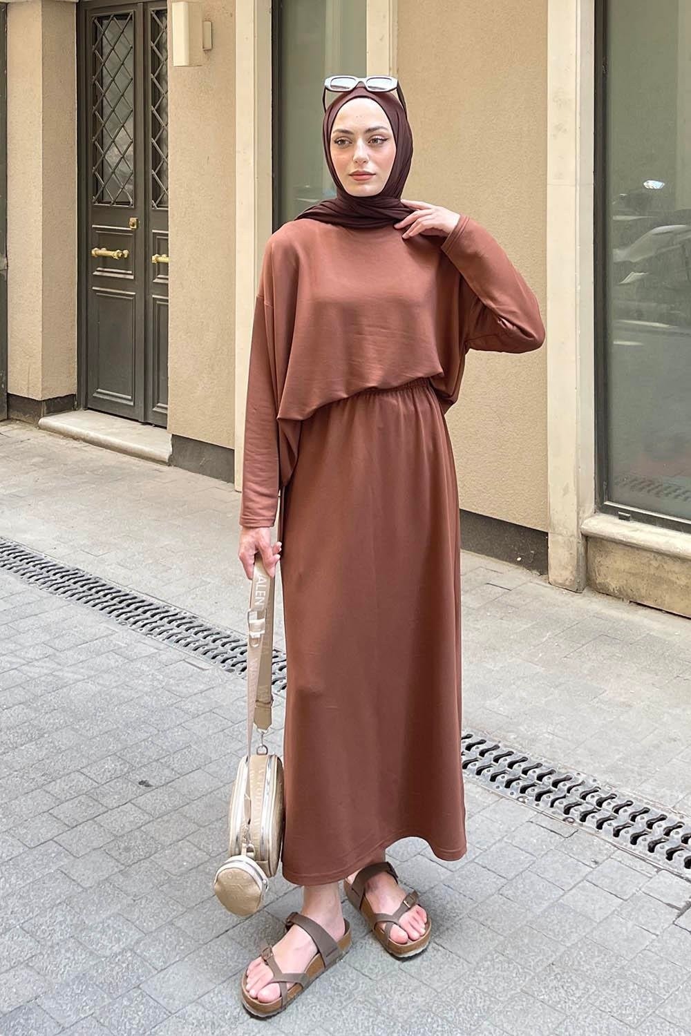 Lamelif Kristal Etekli Takım Beyaz