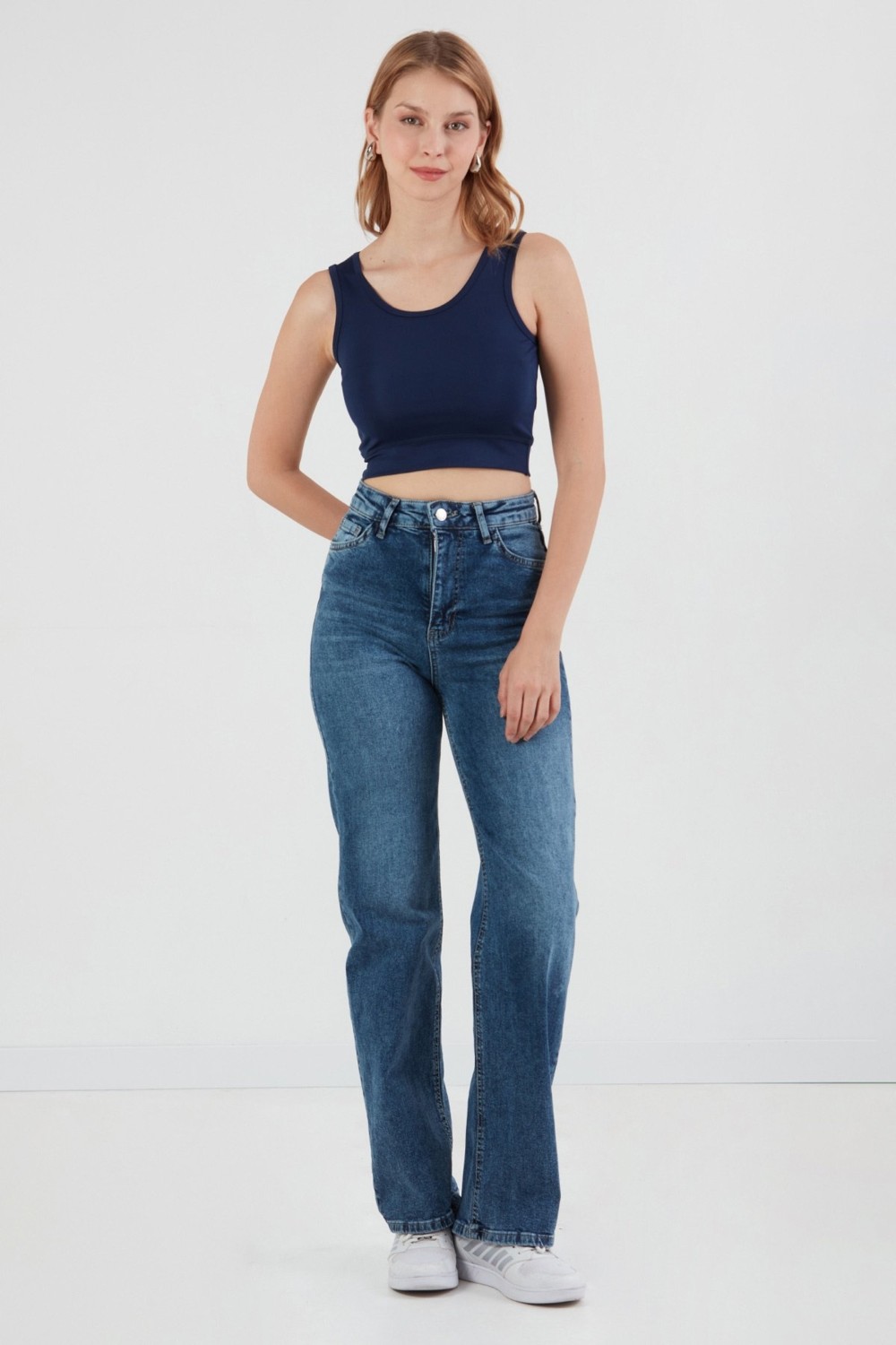 FullaModa Basic U Yaka Crop Body görsel 7