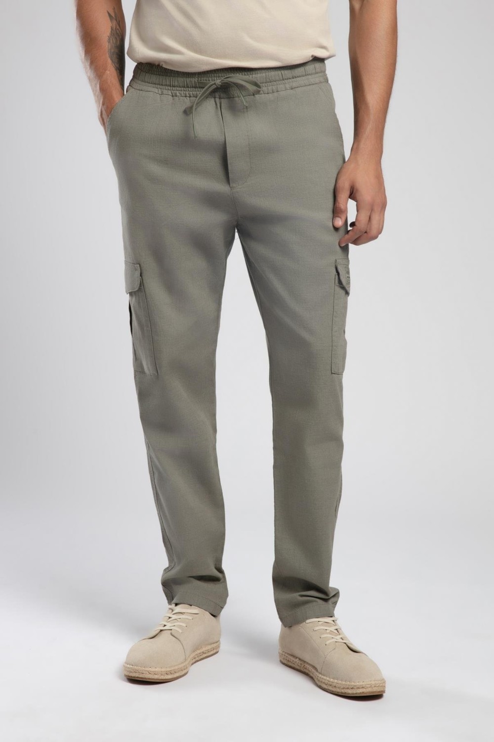 Lee Cooper Ketgo Normal Bel Normal Kesim Düz Paça %100 Pamuk Indigo Erkek Pantolon görsel 6