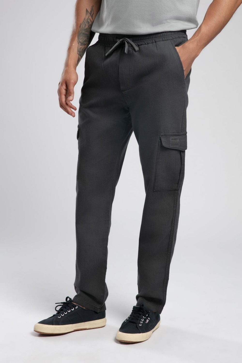 Lee Cooper Ketgo Normal Bel Normal Kesim Düz Paça %100 Pamuk Indigo Erkek Pantolon görsel 2