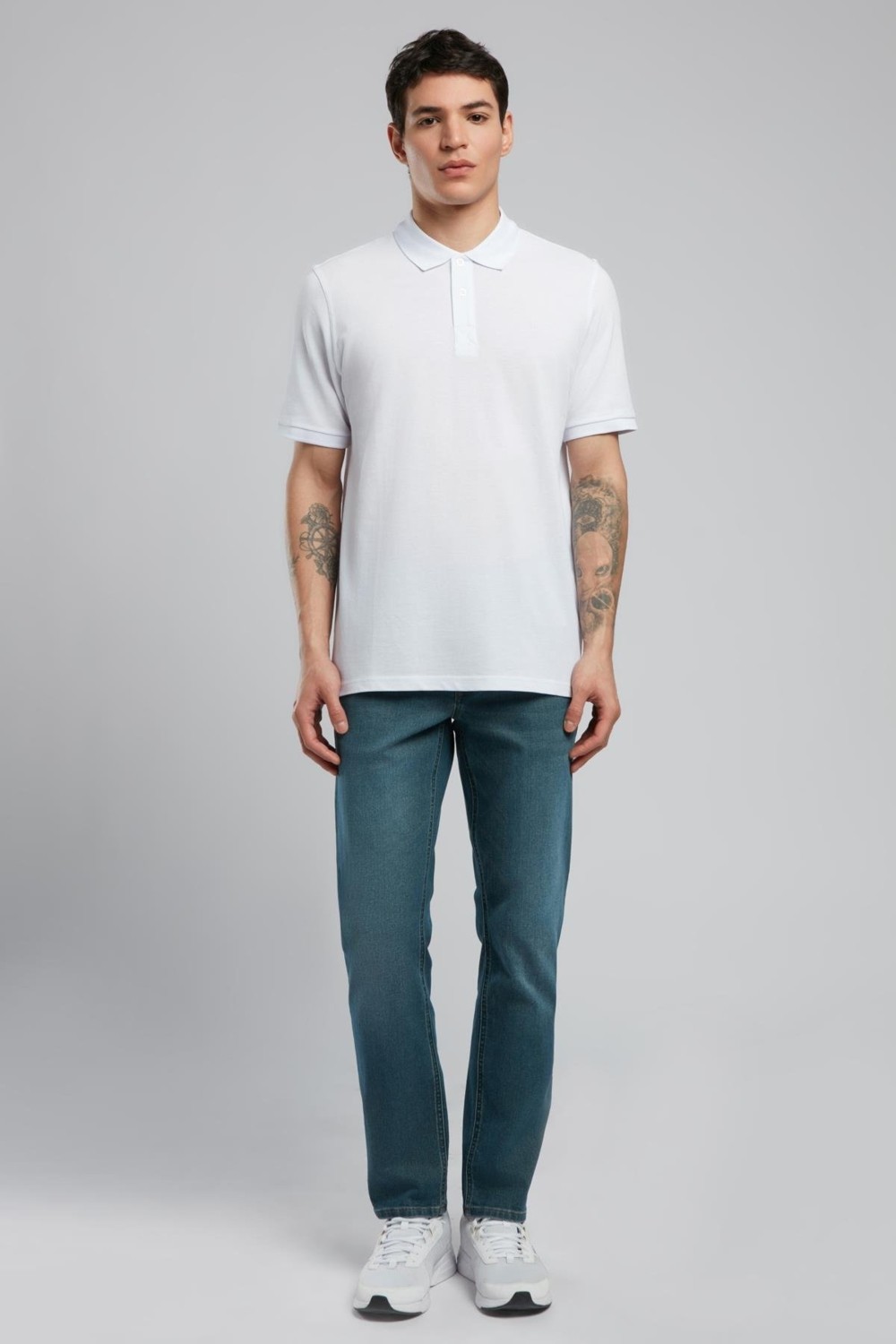 Lee Cooper Jagger Erkek Slım Straıght Dar Kesim Normal Bel Düz Paça Jean Pantolon Mavi