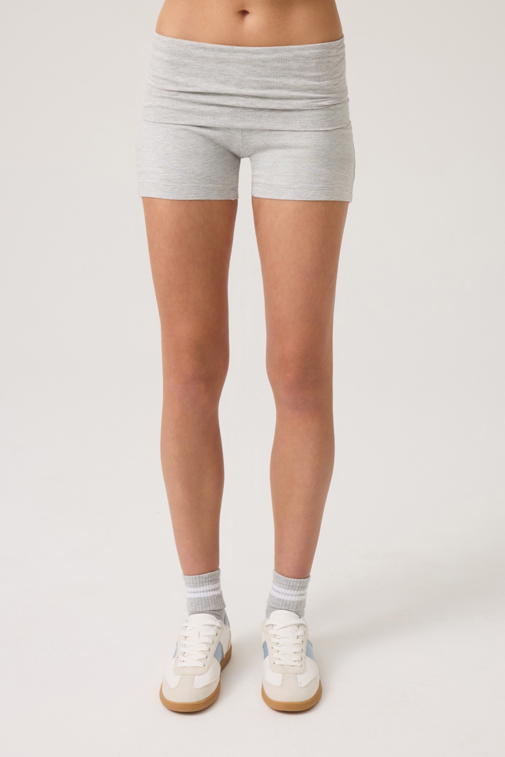 Los Ojos Siyah Katlanabilir Bel Detaylı Şort Lounge Shorts