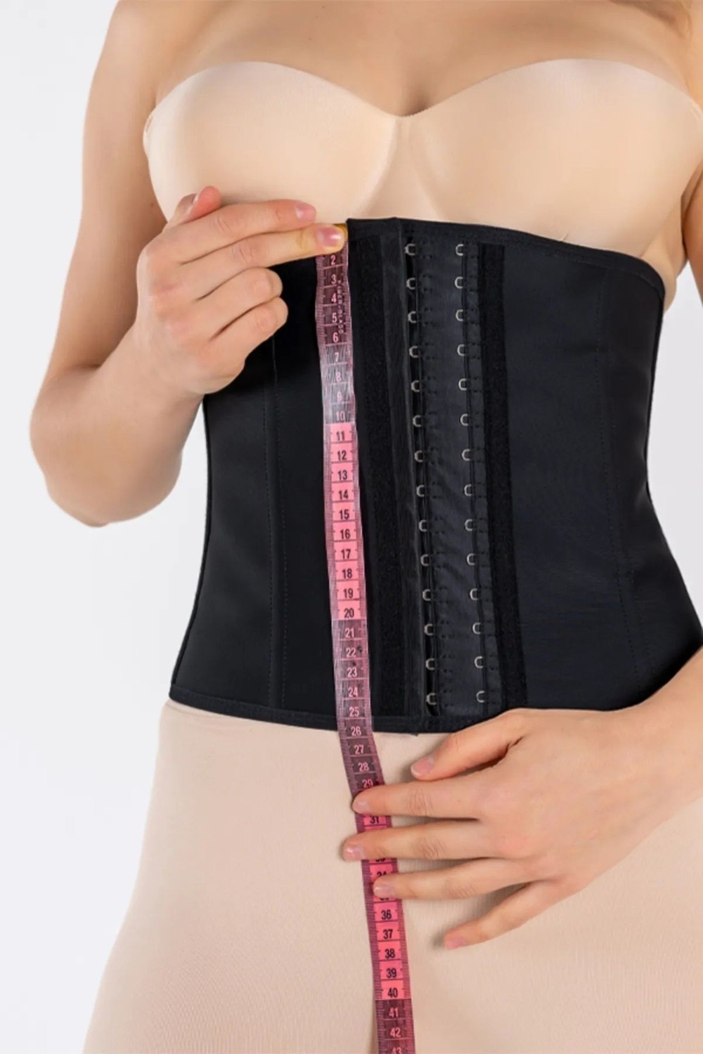 Yamuna Kısa Latex Korse Siyah görsel 7