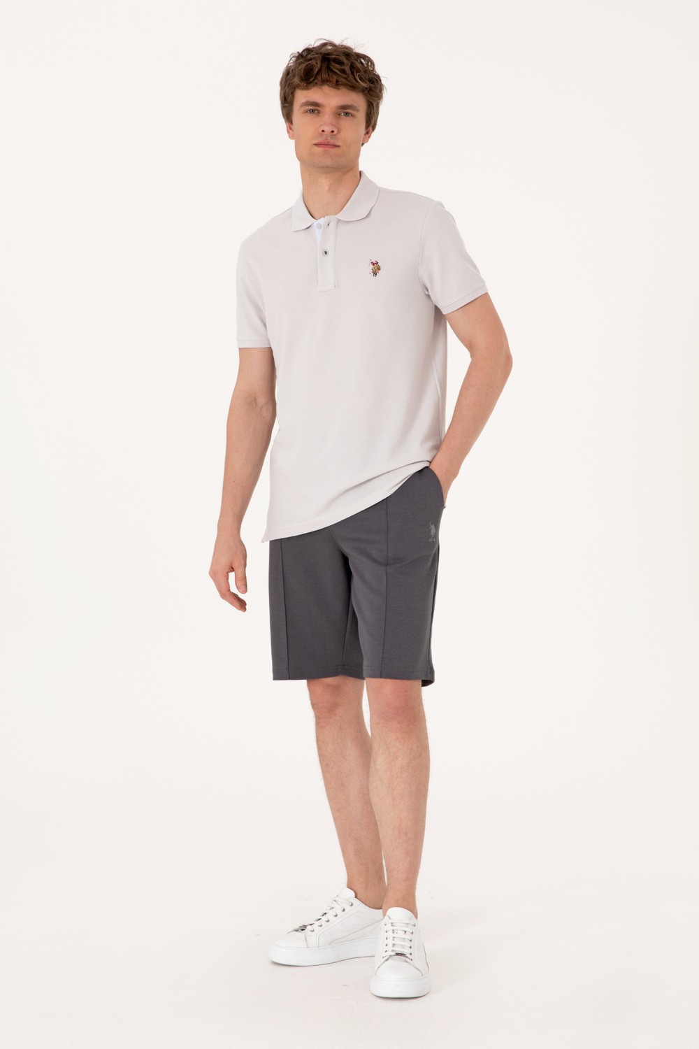 U.S. Polo Assn. Erkek Siyah Örme Şort 50305925-VR046