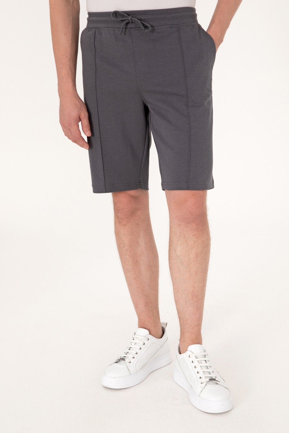 U.S. Polo Assn. Erkek Siyah Örme Şort 50305925-VR046 görsel 2