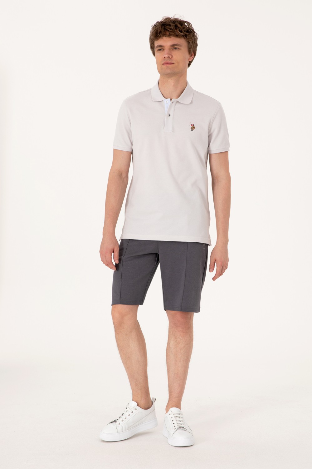 U.S. Polo Assn. Erkek Siyah Örme Şort 50305925-VR046 görsel 3