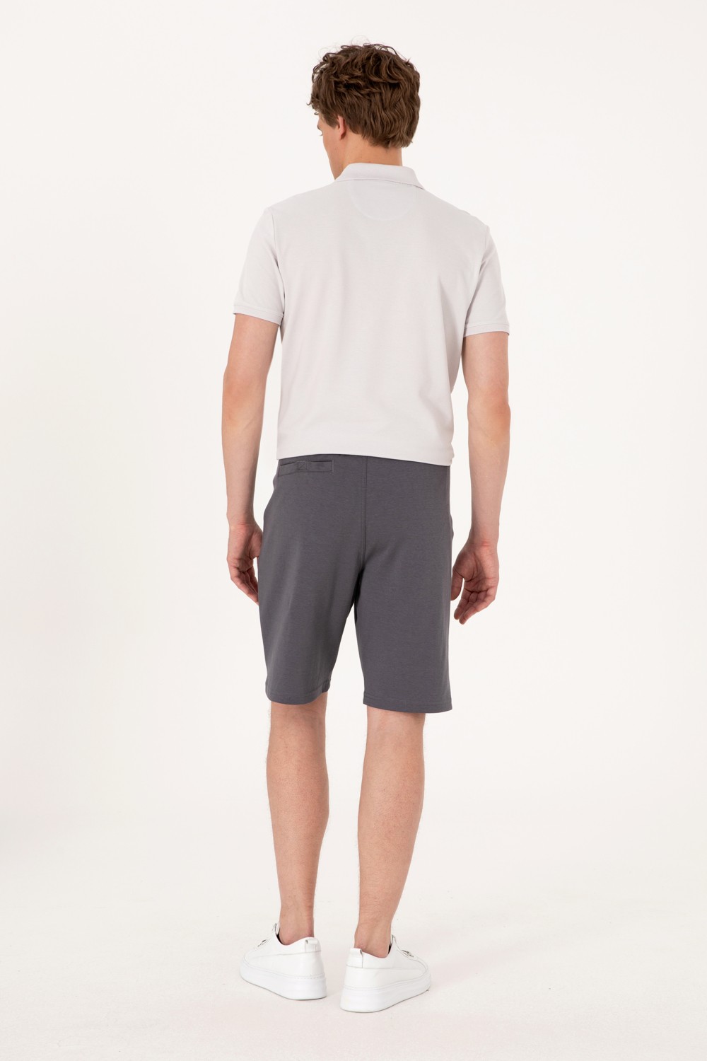 U.S. Polo Assn. Erkek Siyah Örme Şort 50305925-VR046 görsel 4
