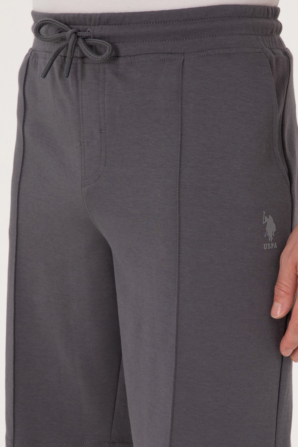 U.S. Polo Assn. Erkek Siyah Örme Şort 50305925-VR046 görsel 5