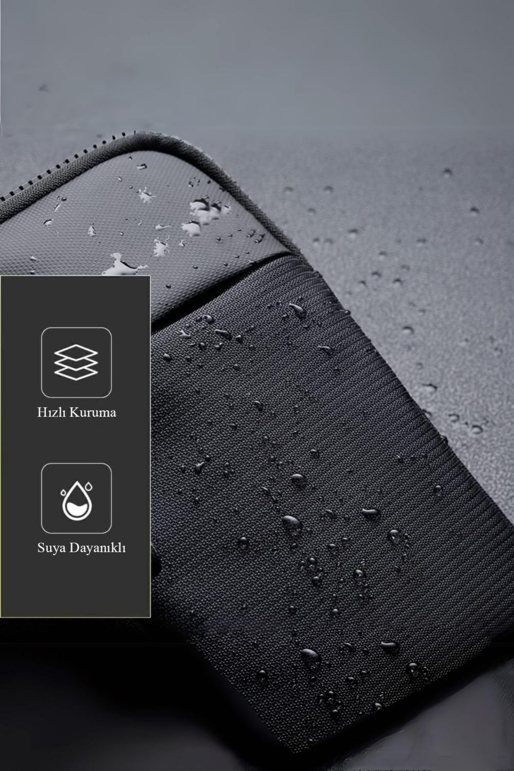 Av A Dos Unisex Impertex Kumaş Telefon Bölmeli Bel ve Çapraz Omuz Çanta Göğüs Seyahet Günlük Bodybag görsel 3