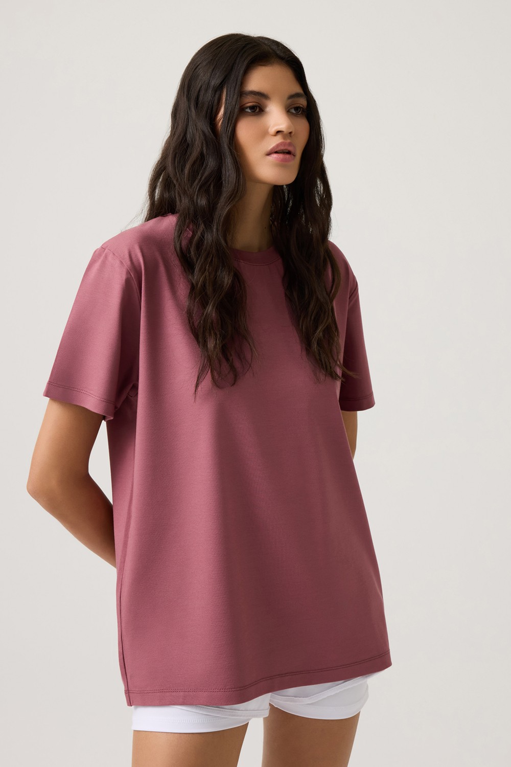 Los Ojos Beyaz Düz Kesim Tişört Regular T-Shirt