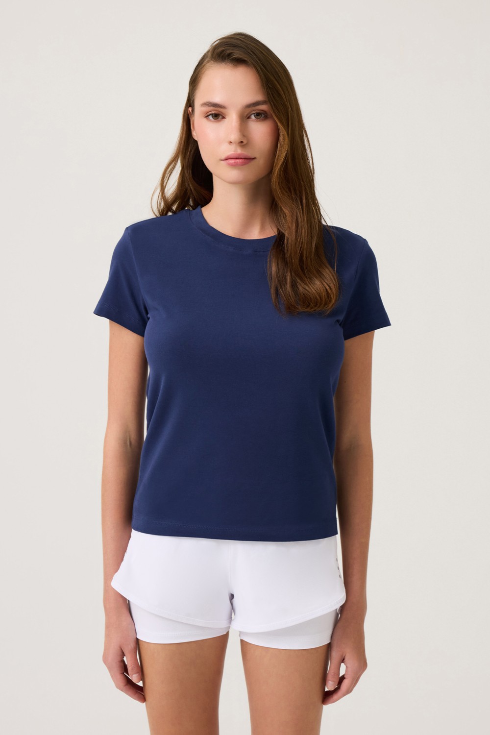Los Ojos Beyaz Düz Kesim Tişört Regular T-Shirt