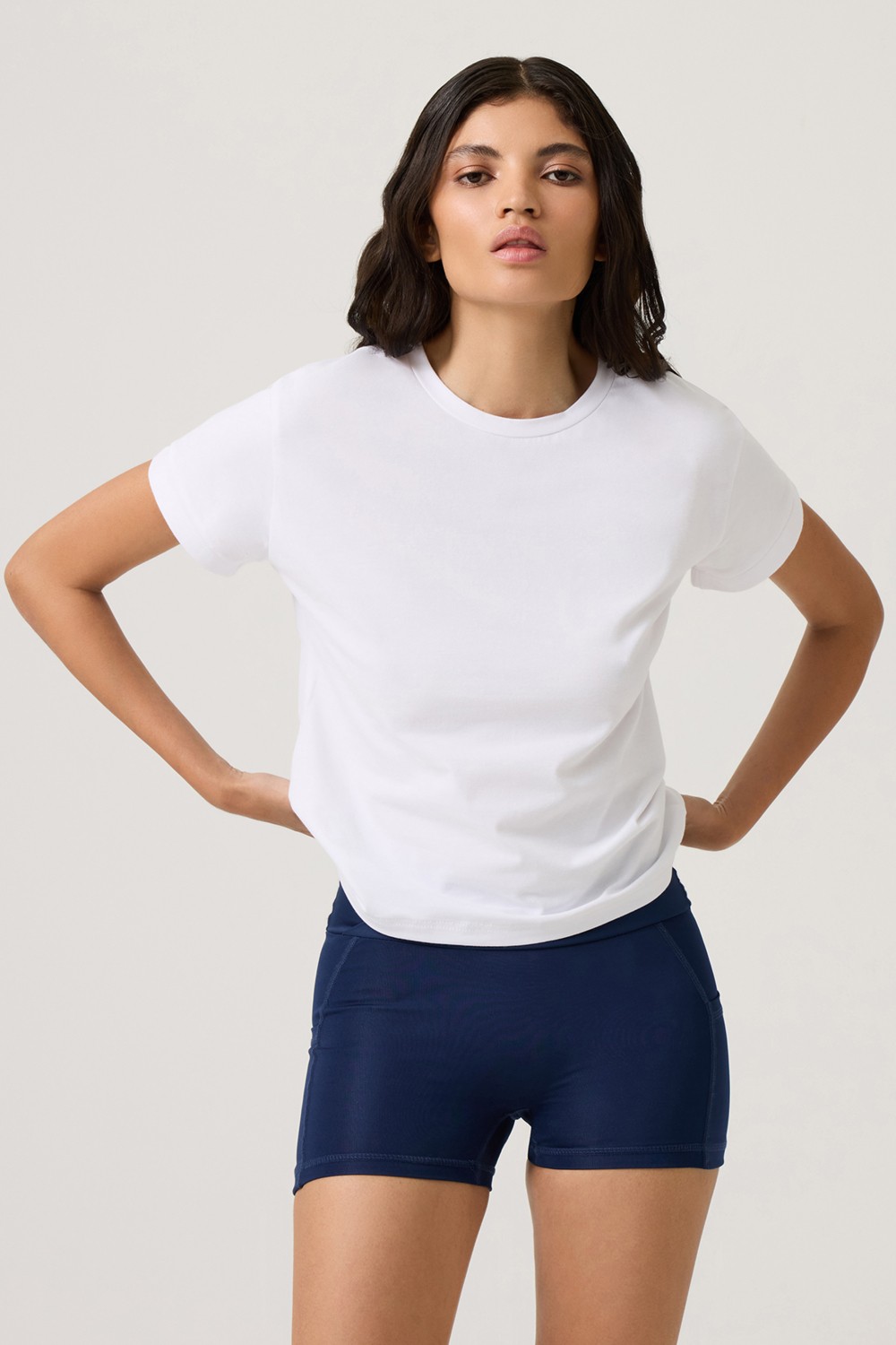 Los Ojos Beyaz Düz Kesim Tişört Regular T-Shirt