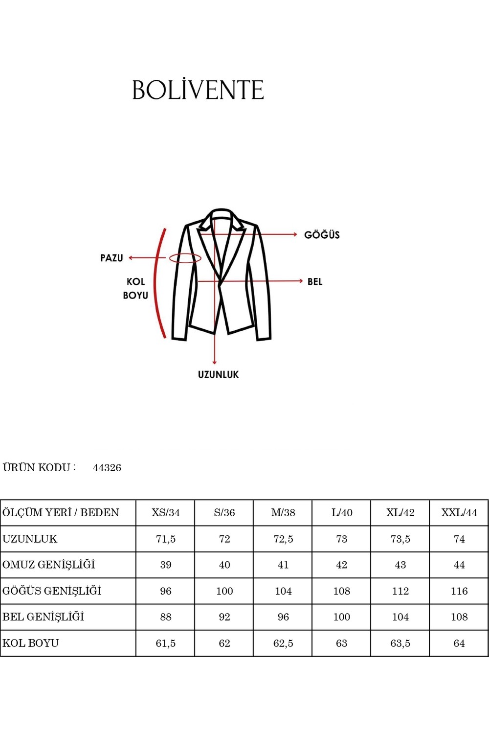 Bolivente Açık Haki Kruvaze Yaka Kolu Katlama Detaylı Regular Vatkalı Blazer Ceket görsel 3