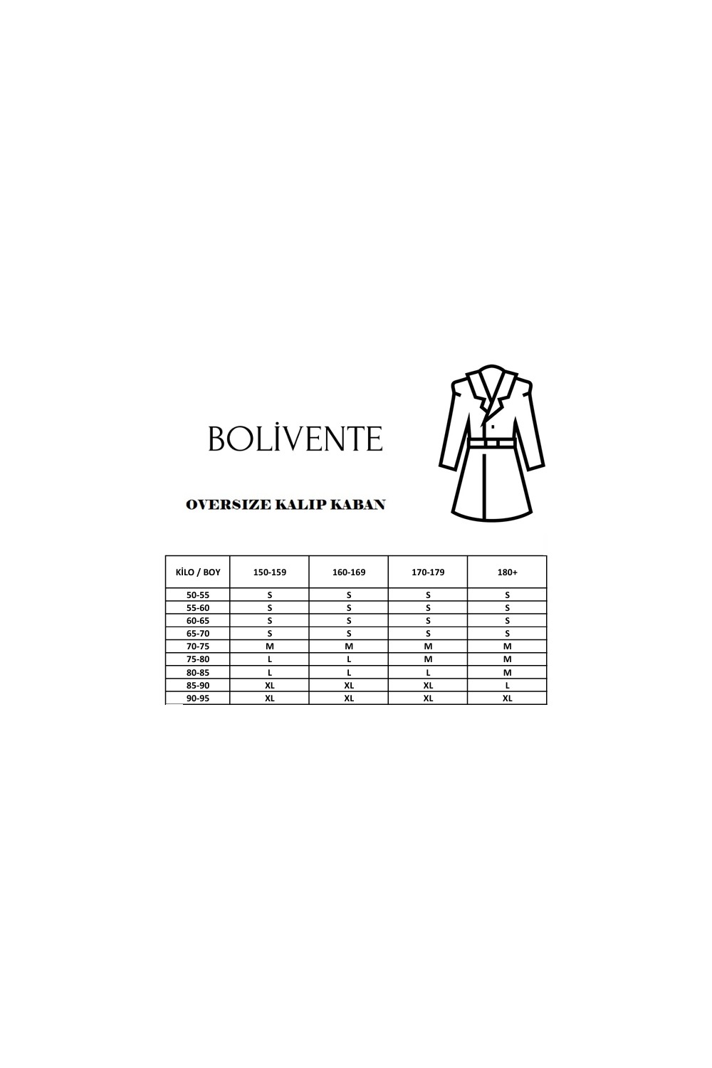 Bolivente Kadın Oversize Acı Kahve Kuşaklı Kaşe Kaban Polyester Düz Desenli görsel 6