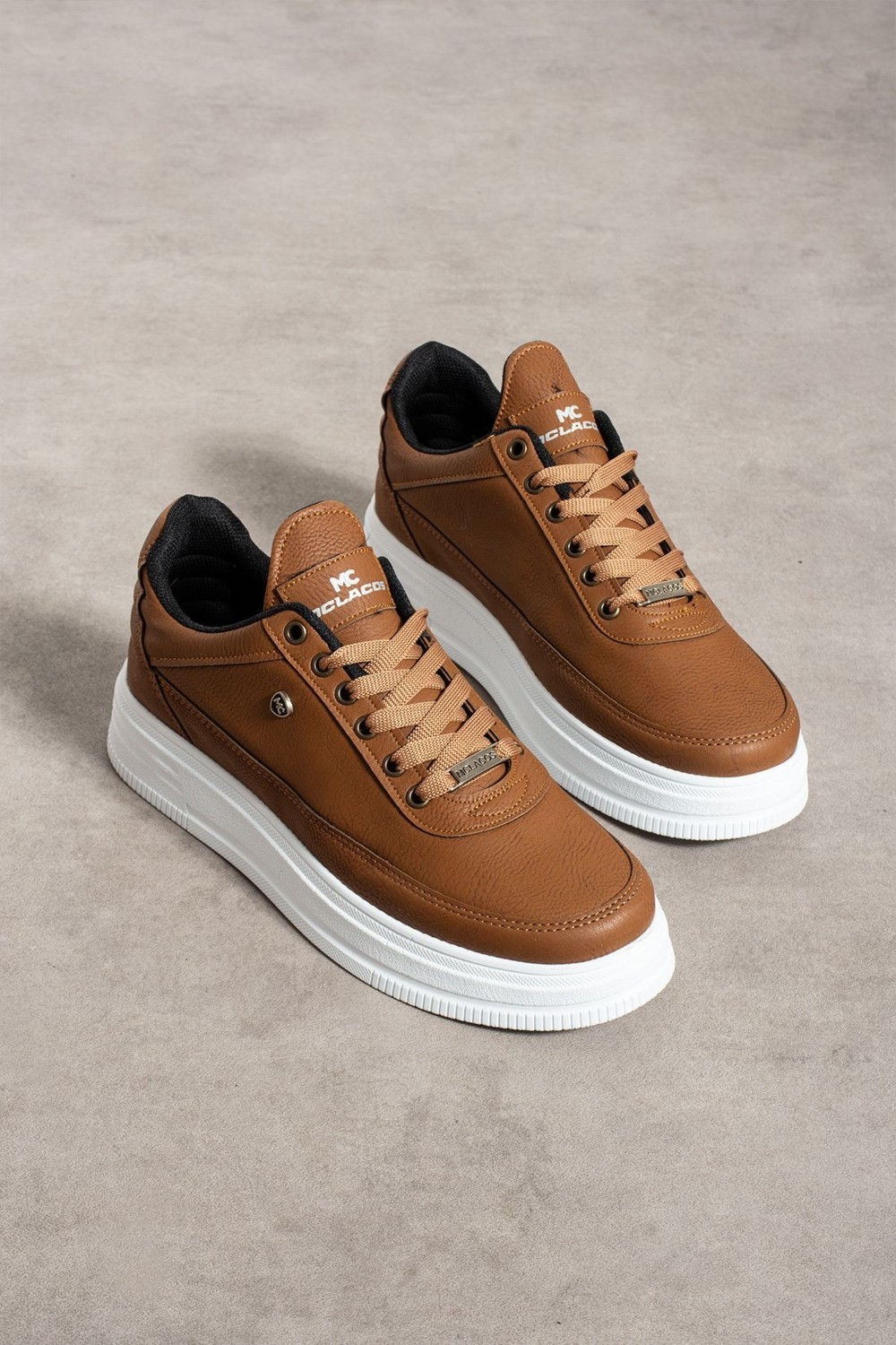 Mclacos Erkek Sneaker Günlük Spor Ayakkabı Yüksek Taban Siyah- Rahat Tasarım X7 görsel 3