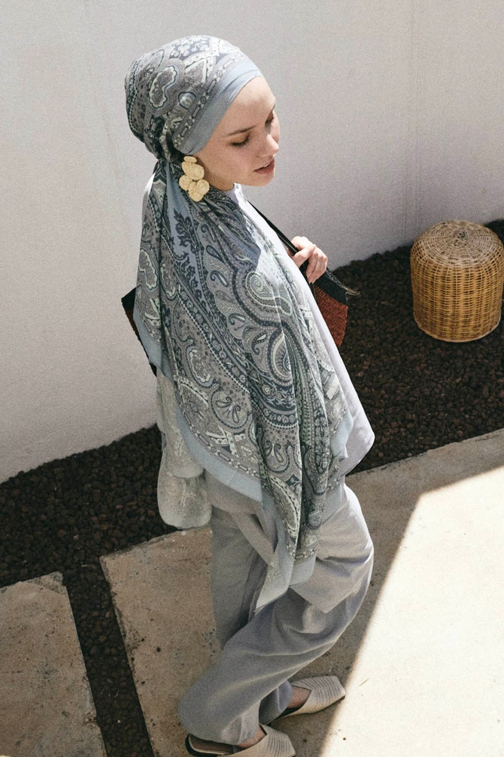 QEF Deluxe Summer Şal Alice Çağla Yeşili görsel 2