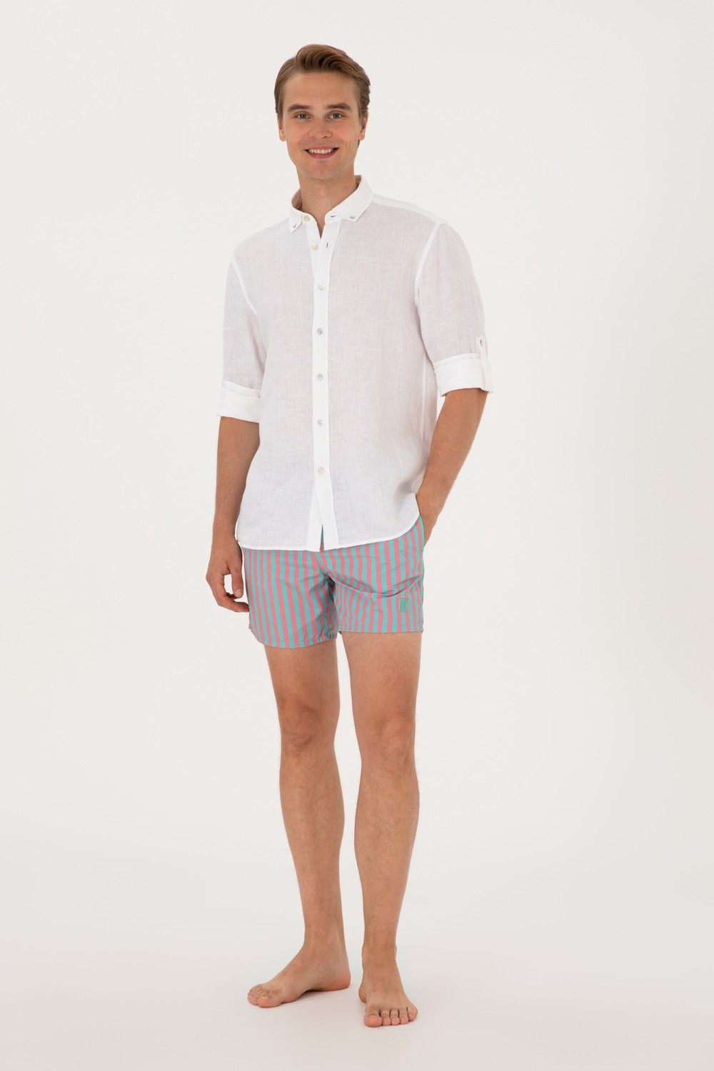 U.S. Polo Assn. Erkek Sarı Deniz Şortu 50299751-VR094