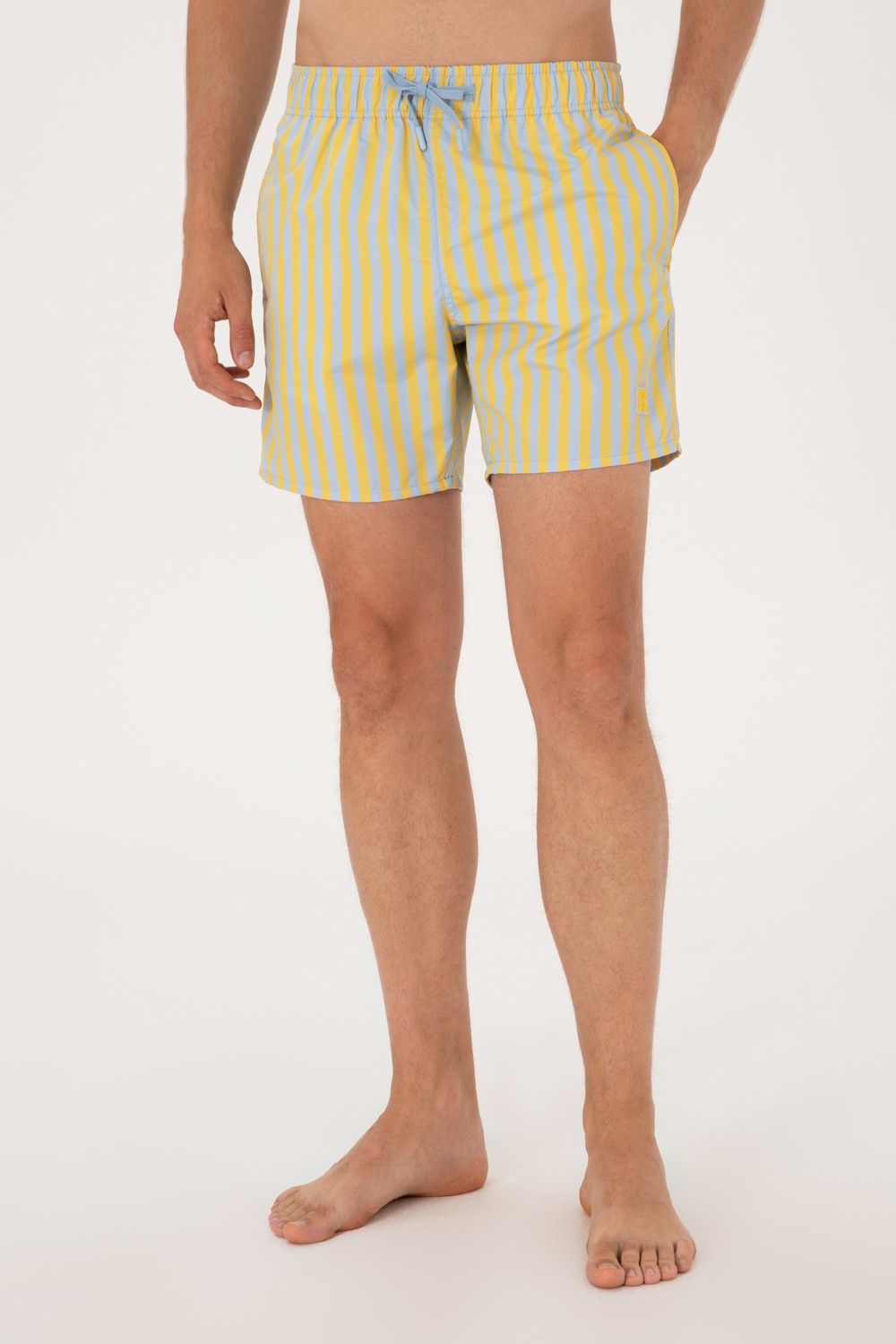 U.S. Polo Assn. Erkek Sarı Deniz Şortu 50299751-VR094 görsel 6