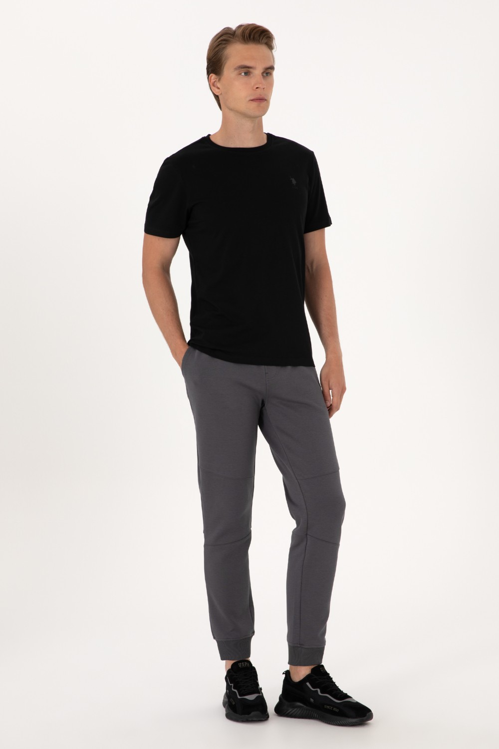 U.S. Polo Assn. Erkek Siyah Eşofman Altı 50293450-VR046