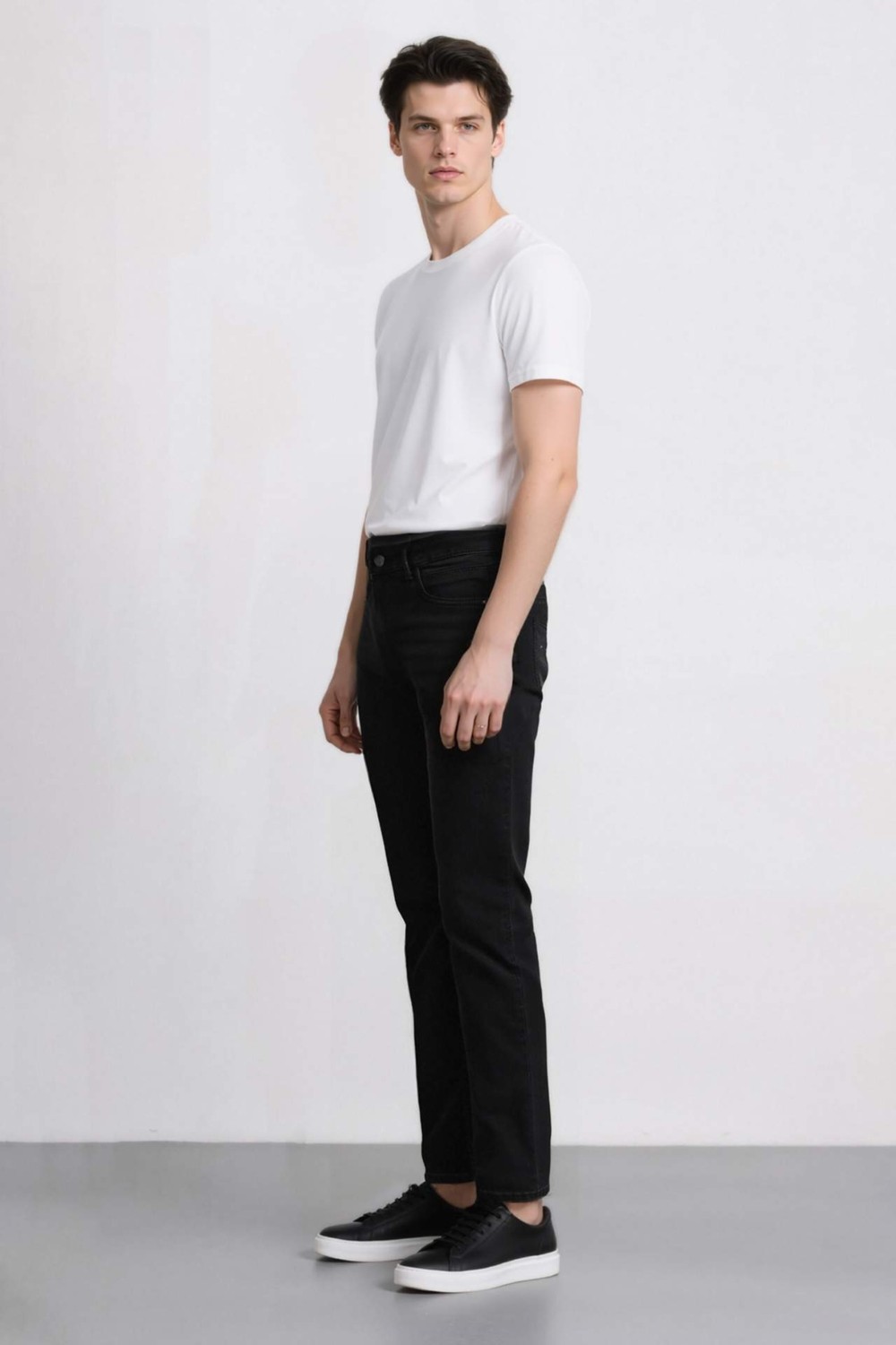 DeFacto Sergio Regular Fit Normal Bel Boru Paça Jean Pantolon W6868az25sp görsel 4