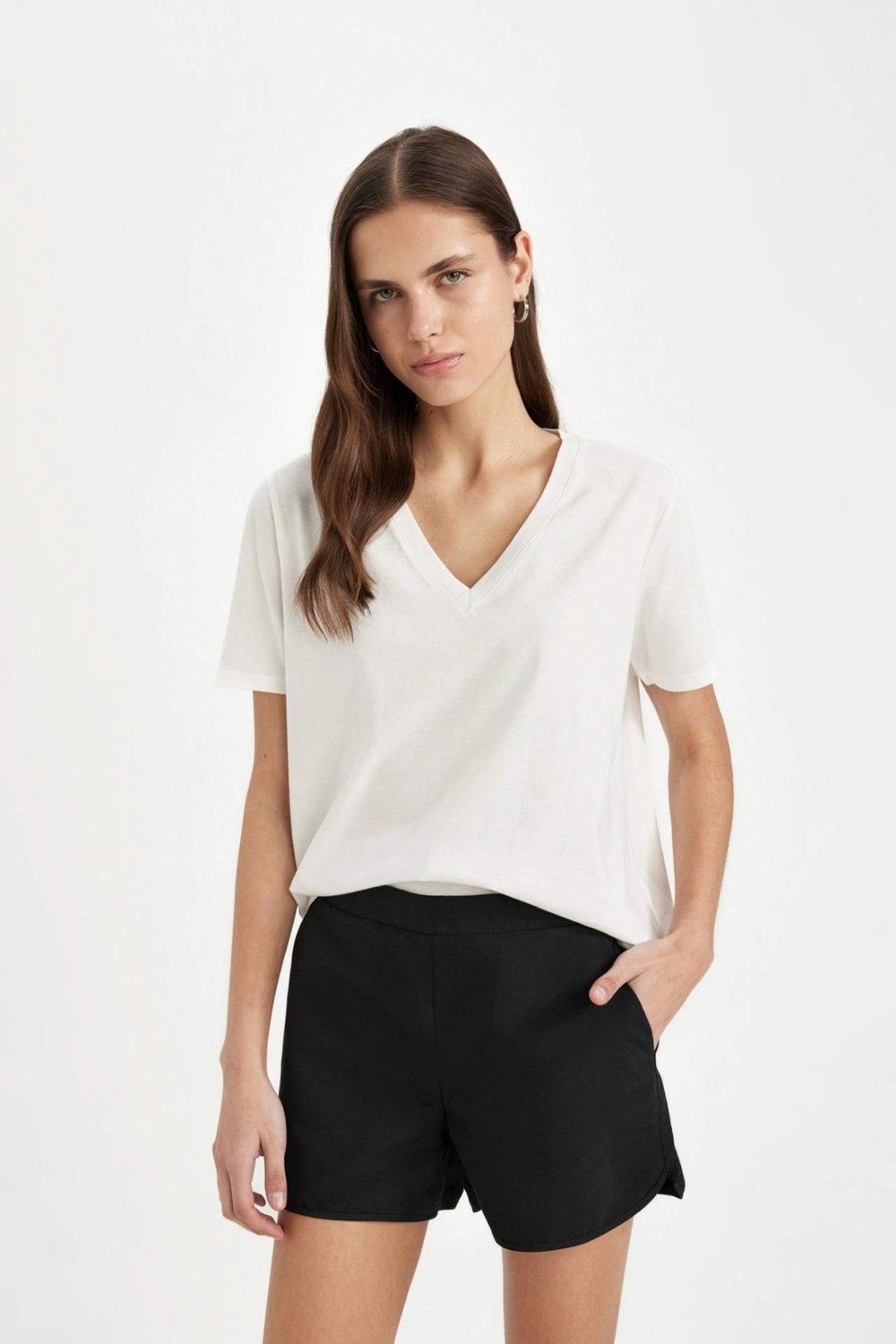 DeFacto Çabuk Kuruyan Regular Fit Deniz Şortu-Fall in Love T5639AZ24SM görsel 4